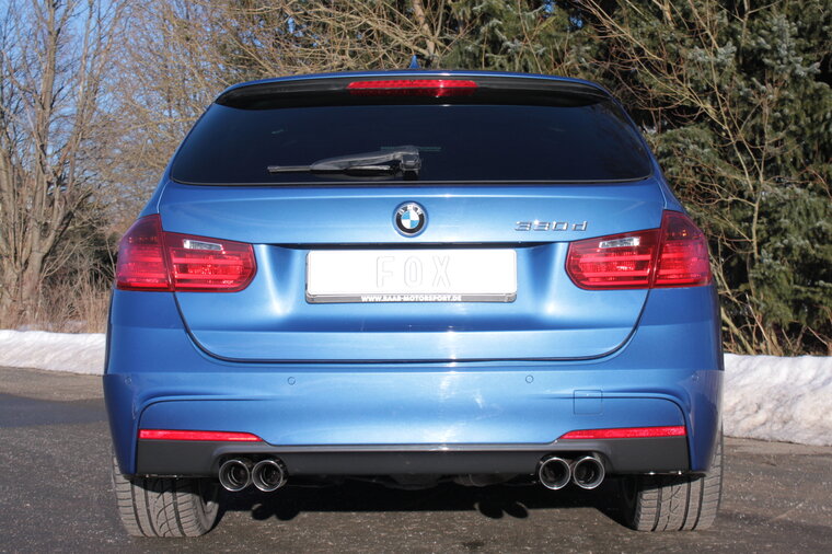 Fox Sportuitlaat BMW F30/31 - 330d Achterdemper dwarsuitgang rechts/links - 2x76 Type 25 rechts/links