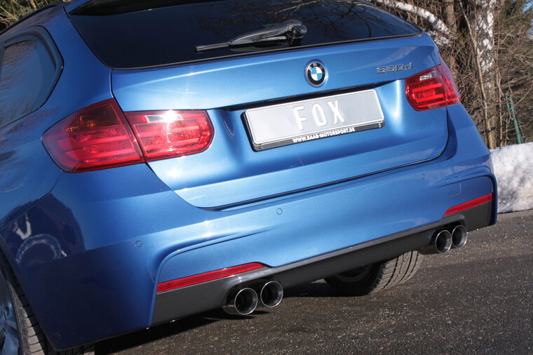 Fox Sportuitlaat BMW F30/31 - 330d Achterdemper dwarsuitgang rechts/links - 2x76 Type 25 rechts/links