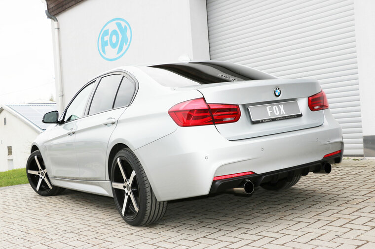 Fox Sportuitlaat BMW F30/31 - 335d Achterdemper dwarsuitgang rechts/links - 1x90 Type 10 rechts/links