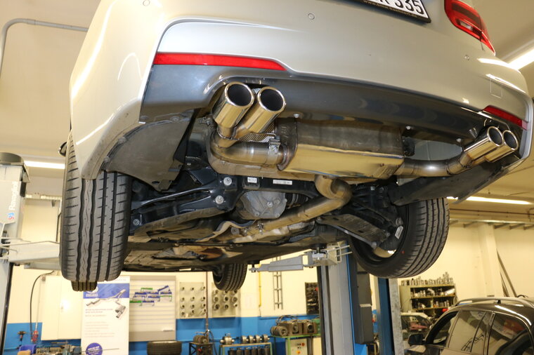 Fox Sportuitlaat BMW F30/31 - 335d Achterdemper dwarsuitgang rechts/links - 2x80 Type 12 rechts/links