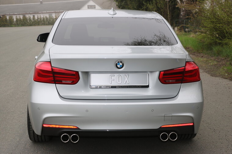 Fox Sportuitlaat BMW F30/31 - 335d Achterdemper dwarsuitgang rechts/links - 2x80 Type 12 rechts/links