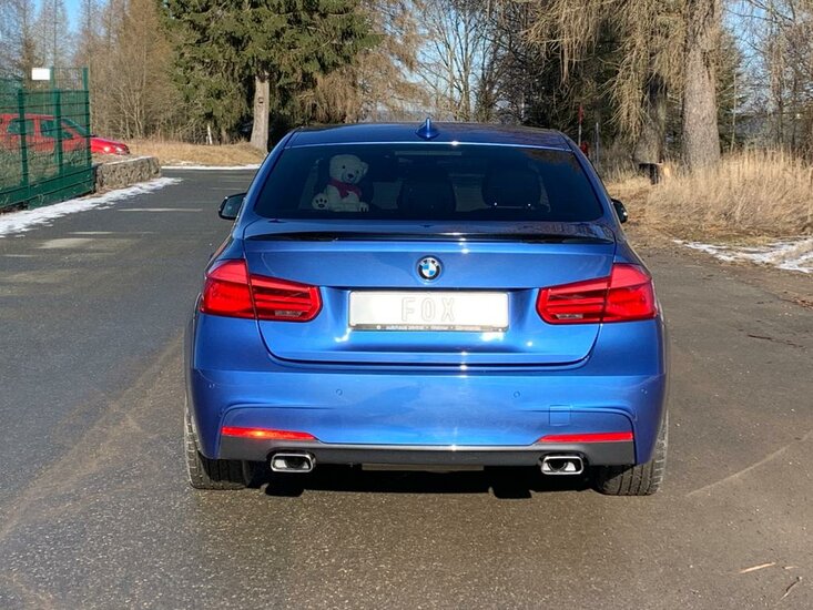 Fox Sportuitlaat BMW F30/31 - 330i/340i xDrive Achterdemper dwarsuitlaat rechts/links - 145x65 Type 59 rechts/links - met uitlaatklep in de linker uitlaatpijp