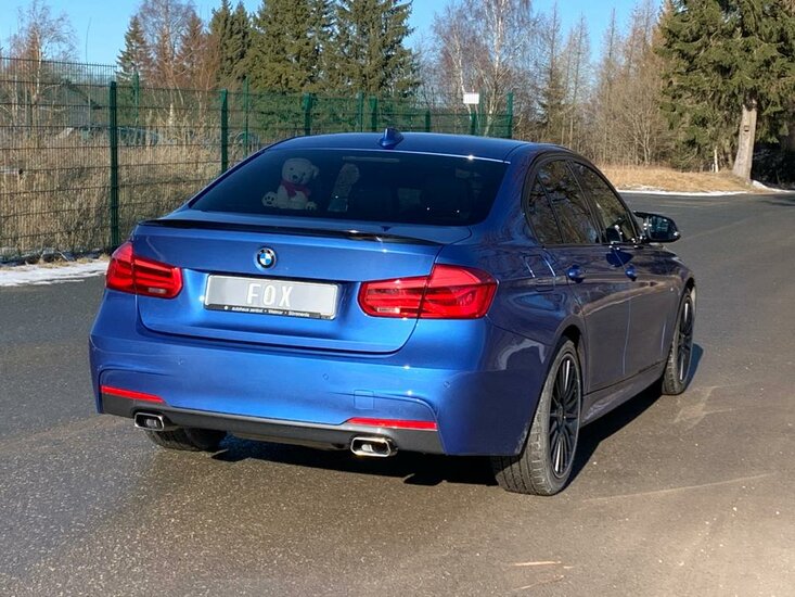Fox Sportuitlaat BMW F30/31 - 330i/340i xDrive Achterdemper dwarsuitlaat rechts/links - 145x65 Type 59 rechts/links - met uitlaatklep in de linker uitlaatpijp