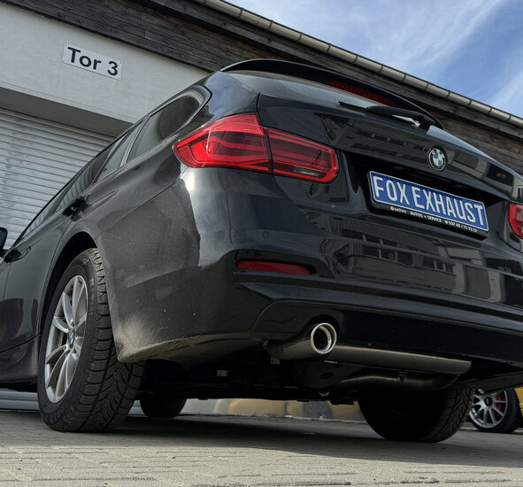 Fox Sportuitlaat BMW F30 F31 - 118i Achterdemper - 1x80 Type 17