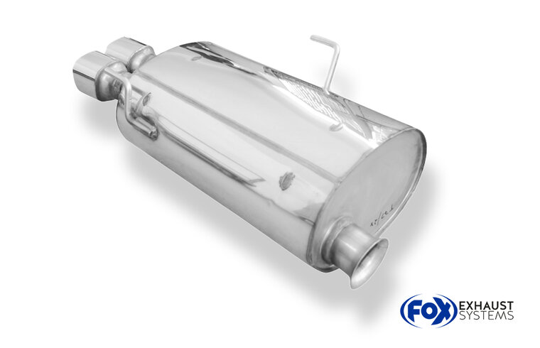 Fox Sportuitlaat Peugeot 406 Break achterdemper - 2x88x79 Type 71