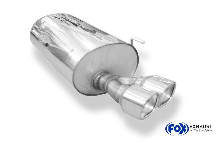 Fox Sportuitlaat Peugeot 406 Break achterdemper - 2x88x79 Type 71