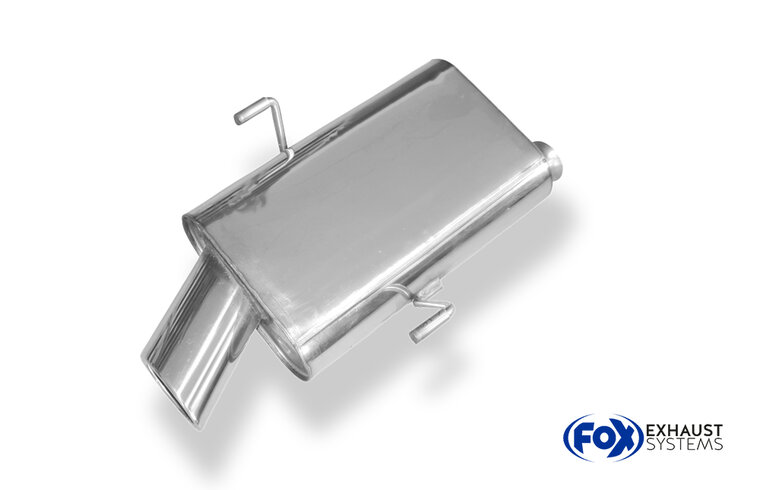 Fox Sportuitlaat Achterdemper Peugeot 406 Sedan/Coupe - 106x71 Type 38