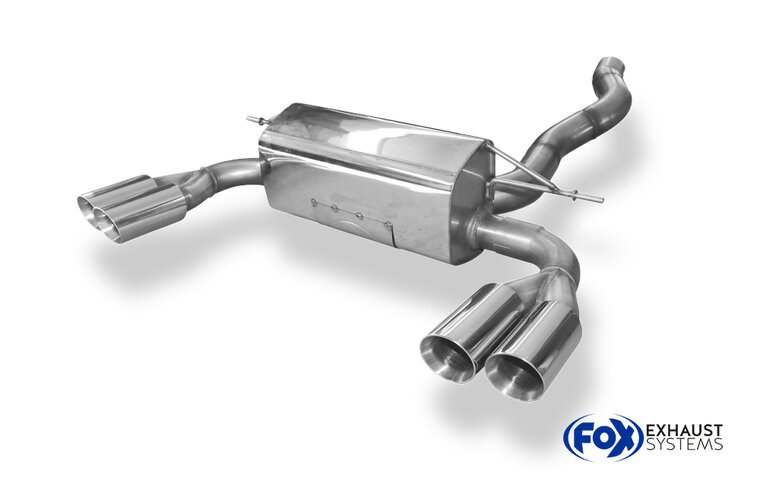 Fox Sportuitlaat BMW F32/F33/F36 - 435i - M-pakket Achterdemper dwarsuitgang rechts/links - 2x80 Type 25 rechts/links