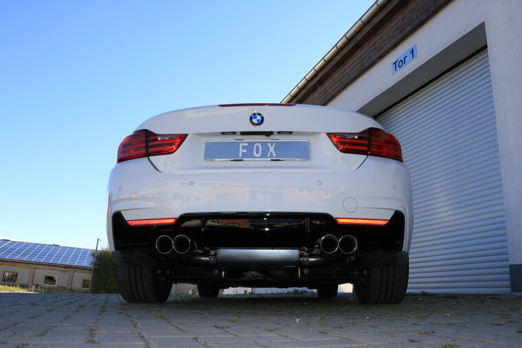 Fox Sportuitlaat BMW F32/F33/F36 - 435i - M-pakket Achterdemper dwarsuitgang rechts/links - 2x80 Type 25 rechts/links