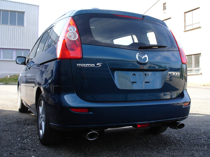 Fox Sportuitlaat Mazda 5 - CR1 Achterdemper dwarsuitgang rechts/links - 115x85 Type 32 rechts/links