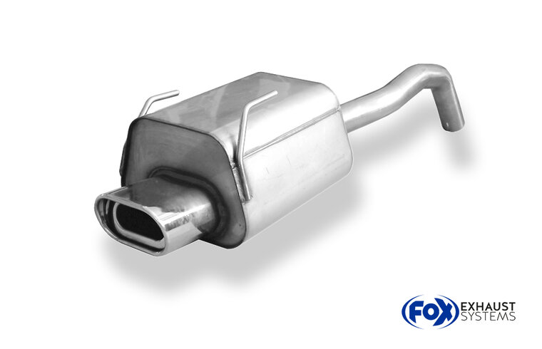 Fox Sportuitlaat Fiat 500/500C achterdemper - 135x80 Type 53