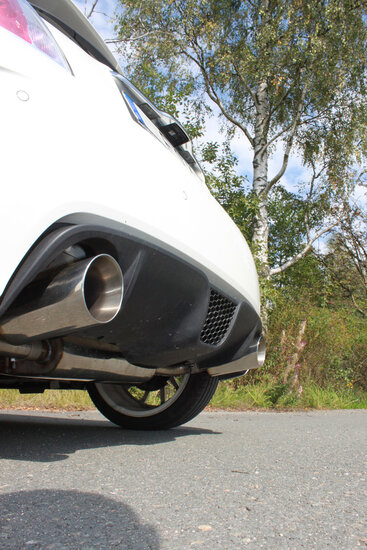 Fox Sportuitlaat Fiat 500 Abarth achterdemper, dwarsuitlaat rechts/links - 1x100 Type 25 rechts/links