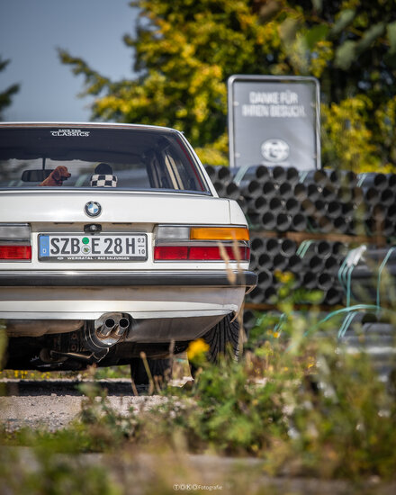 Fox Sportuitlaat BMW E28 520i achterdemper zonder katalysator - 2x50 Type 10