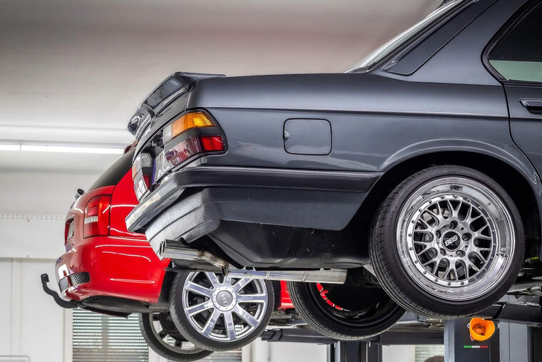 Fox Sportuitlaat BMW E28 520i achterdemper zonder katalysator - 2x63 Type 12