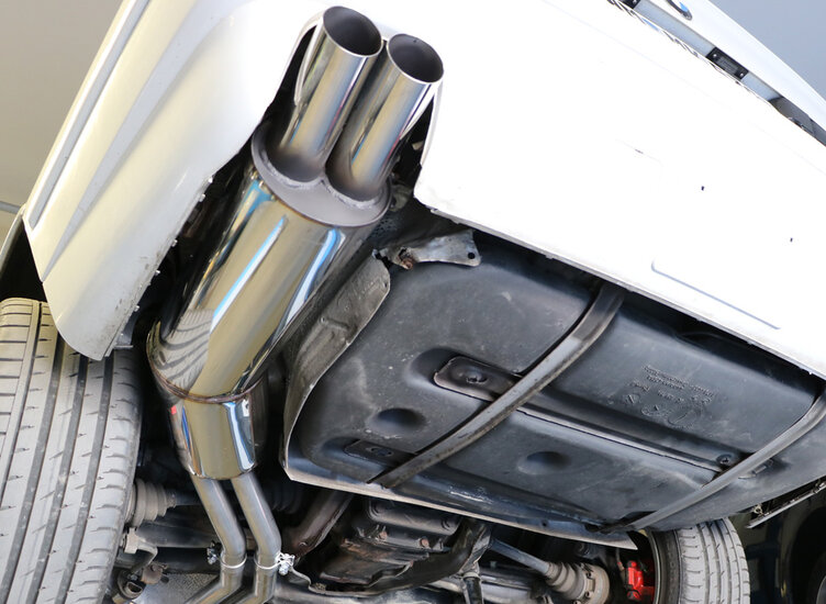 Fox Sportuitlaat BMW E34 525i/530i/535i Achterdemper - 2x76 Type 14