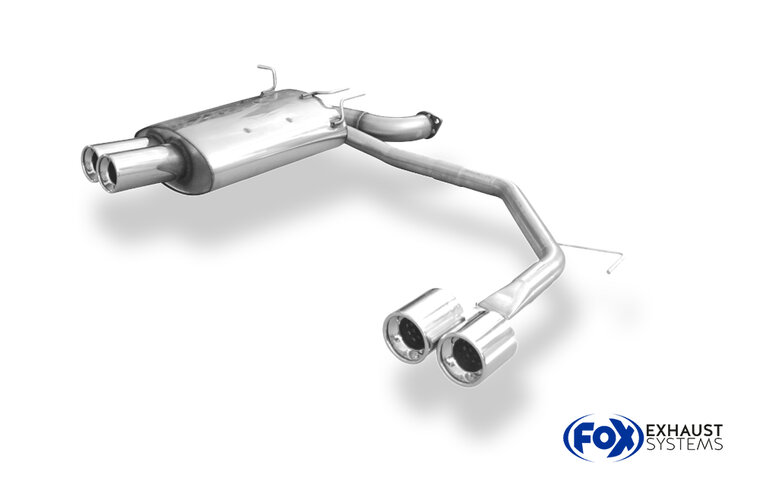 Fox Sportuitlaat BMW E39 520i/ 523i/ 525i/ 528i - Achterdemper Sedan Rechts/Links Uitlaat - 2x90 Type 13 Rechts/Links