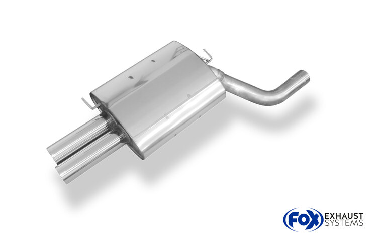 Fox Sportuitlaat BMW E60/61 - 520i/ 523i/ 525i/ 530i Achterdemper - 2x76 Type 10