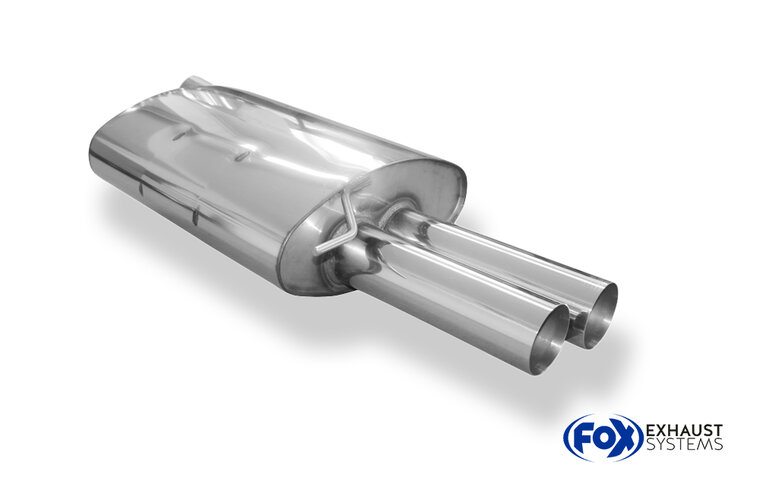 Fox Sportuitlaat BMW E60/61 - 520i/ 523i/ 525i/ 530i Achterdemper - 2x76 Type 10