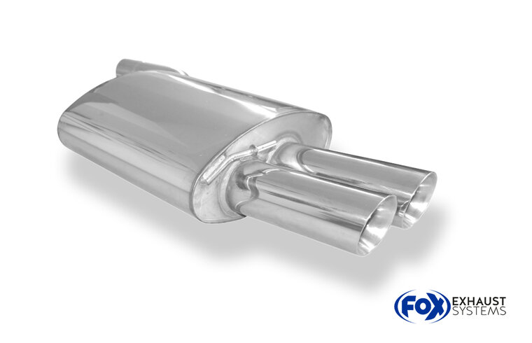 Fox Sportuitlaat BMW E60/61 540i 545i Achterdemper - 2x90 Type 25