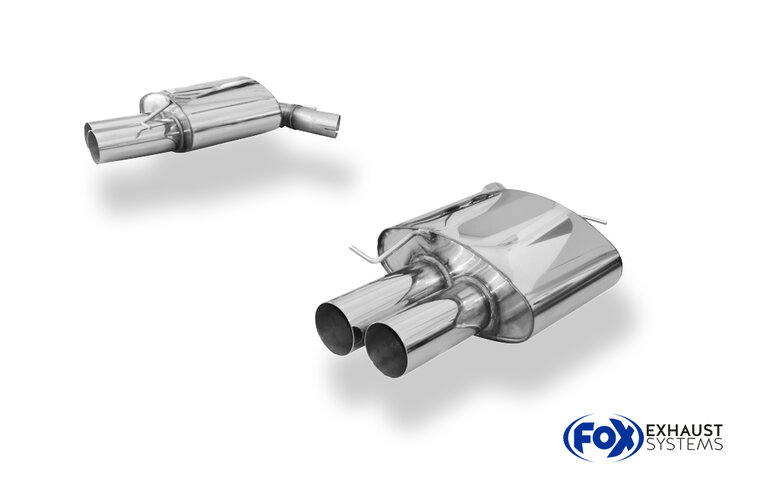 Fox Sportuitlaat BMW F10 535d Achterdemper Rechts/Links - 2x90 Type 10 Rechts/Links
