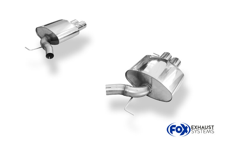 Fox Sportuitlaat BMW F10 535d Achterdemper Rechts/Links - 2x90 Type 10 Rechts/Links