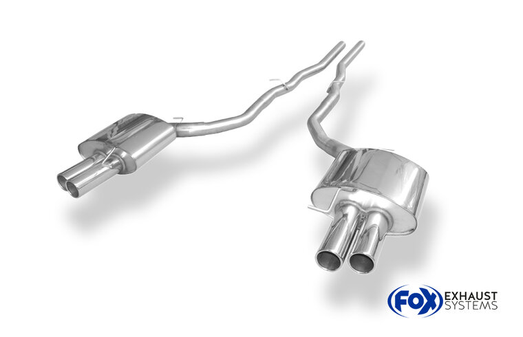 Fox Sportuitlaat BMW F10 525d 530d Achterdemper Rechts/Links - 2x80 Type 12 Rechts/Links