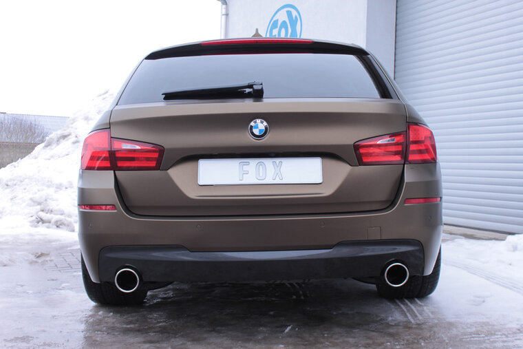 Fox Sportuitlaat BMW F11 535d Achterdemper rechts/links enkele uitlaat - 1x100 Type 16 rechts/links
