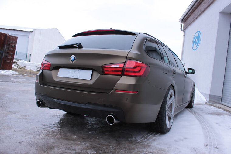 Fox Sportuitlaat BMW F11 535d Achterdemper rechts/links enkele uitlaat - 1x100 Type 16 rechts/links