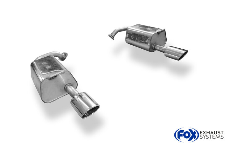 Fox Sportuitlaat Mazda 6 Facelift Achterdemper, Rechts/Links Uitlaat, Enkele Doorstroming - 115x85 Type 32 Rechts/Links