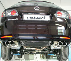 Fox Sportuitlaat Mazda 6 Facelift Achterdemper Rechts/Links Uitlaat - 2x80 Type 13 Rechts/Links