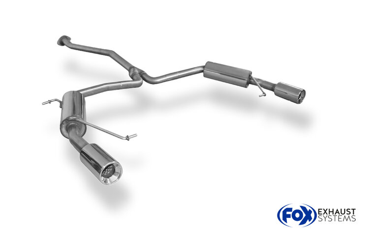 Fox Sportuitlaat Mazda 6 Type GH Diesel Achterdemper rechts/links - 1x90 Type 13 rechts/links