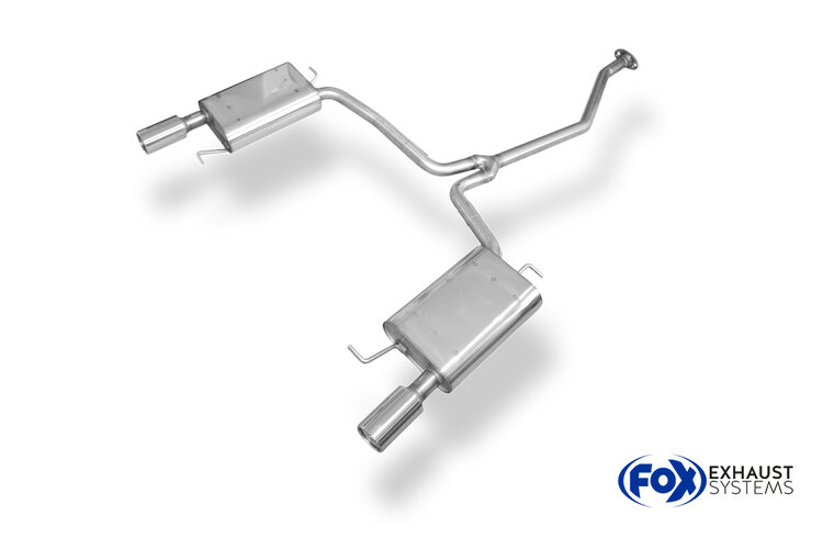 Fox Sportuitlaat Mazda 6 Type GH Benzine Achterdemper rechts/links - 1x90 Type 13 rechts/links