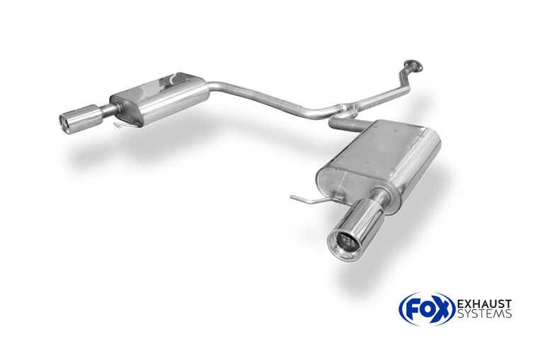 Fox Sportuitlaat Mazda 6 Type GH Benzine Achterdemper rechts/links - 1x90 Type 13 rechts/links