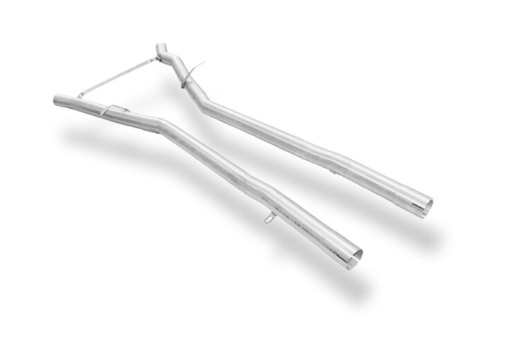 Fox Sportuitlaat Vervangingspijp voor de middendemper van de BMW E63/64 645i 650i