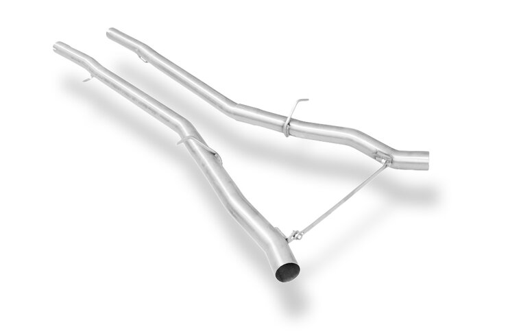 Fox Sportuitlaat Vervangingspijp voor de middendemper van de BMW E63/64 645i 650i