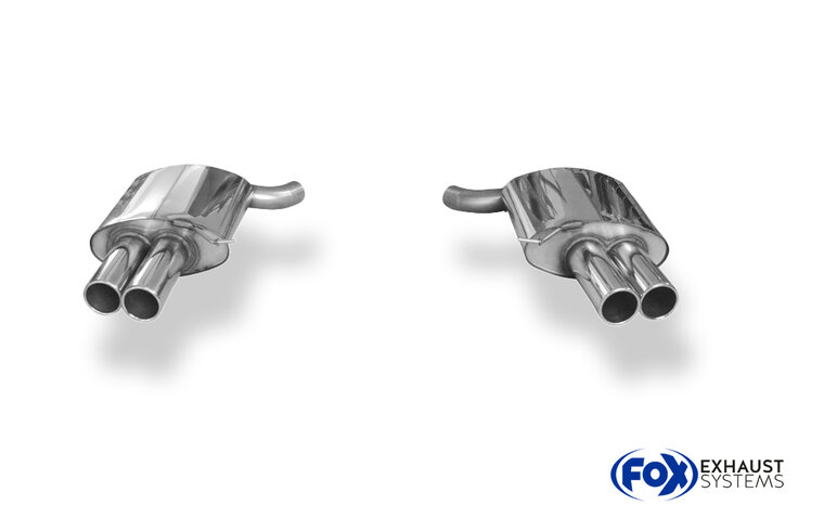 Fox Sportuitlaat BMW F12/F13/F06 - 640i met M-pakket Achterdemper rechts/links - 2x90 Type 12 rechts/links