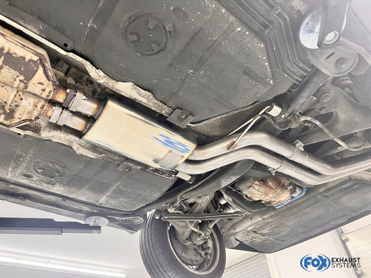 Fox Sportuitlaat BMW E32 740i voordemper &Oslash;2x63,5mm