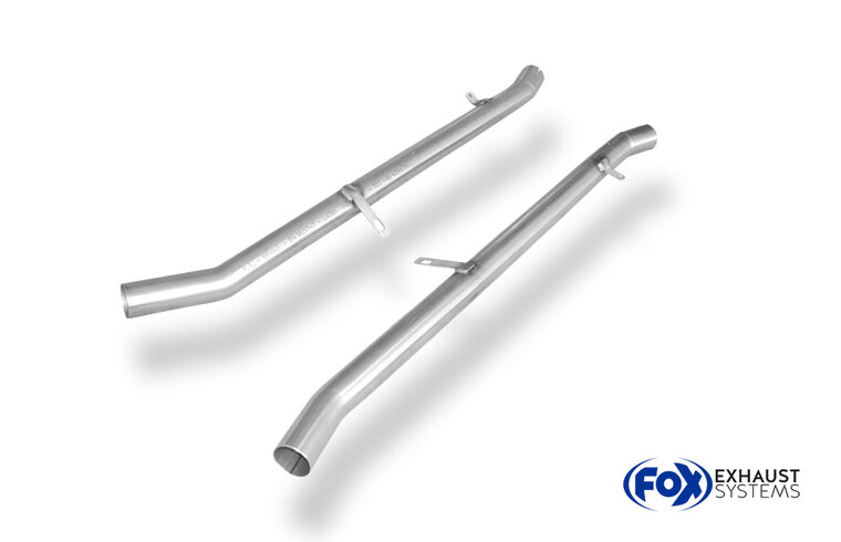 Fox Sportuitlaat BMW E38 730i/ 735i/ 740i Vervangingsleidingen voor de voordemper