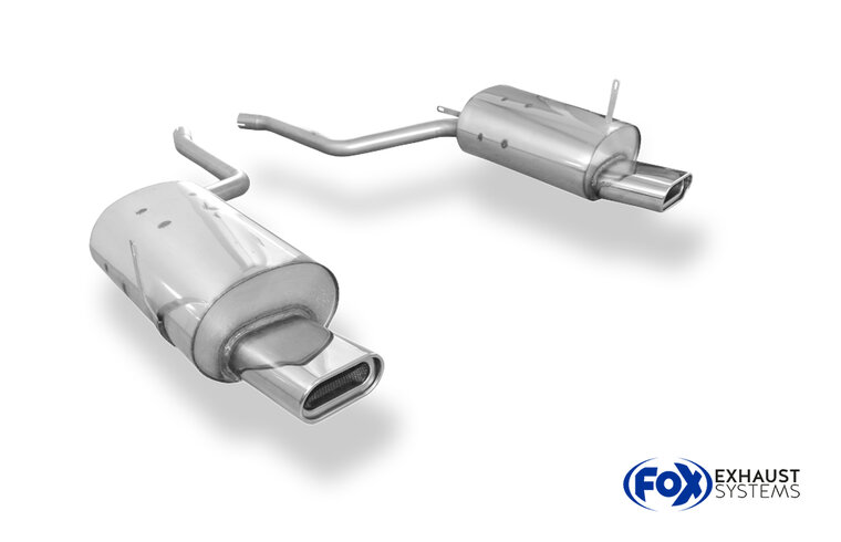 Fox Sportuitlaat BMW E38 730i/ 735i/ 740i - Zonder bumperuitsparing, achterdemper rechts/links - 160x80 Type 53 rechts/links
