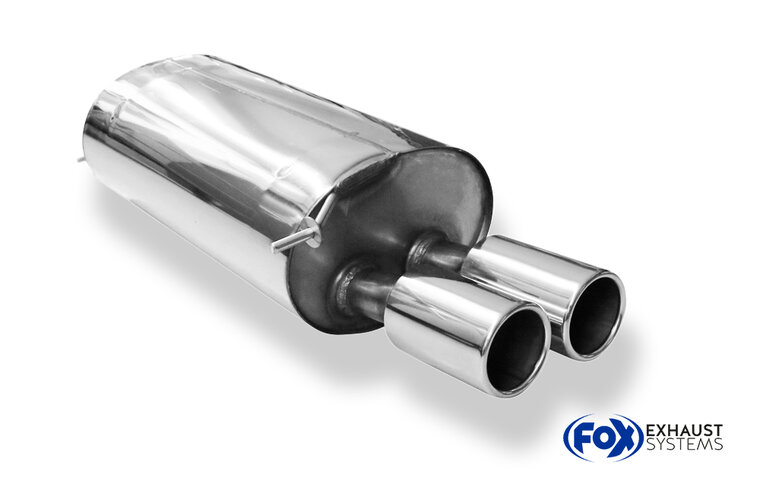 Fox Sportuitlaat BMW E65 735i/745i Achterdemper - 2x90 Type 10