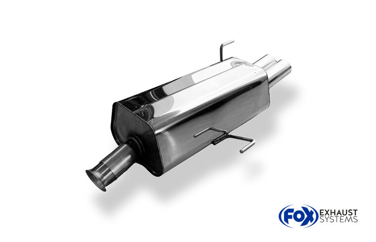 Fox Sportuitlaat Audi 80 Type B4 Sedan &amp; Avant Achterdemper &Oslash;63,5mm - 2x70 Type 10
