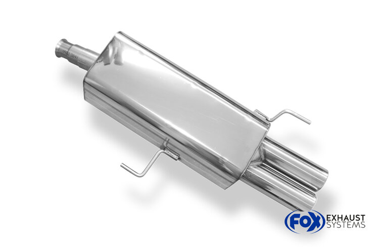 Fox Sportuitlaat Audi 80 Type B4 Sedan &amp; Avant Achterdemper &Oslash;63,5 mm - 2x76 Type 12