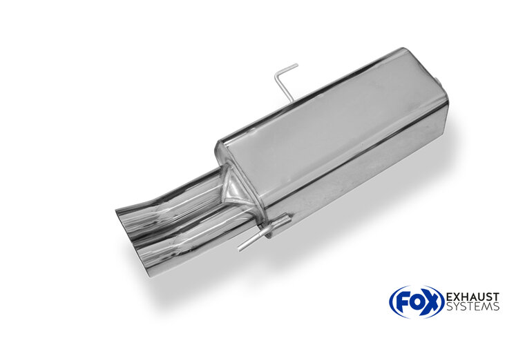 Fox Sportuitlaat Audi 80 Type B4 Sedan &amp; Avant Achterdemper &Oslash;63,5mm - 2x76 Type 18