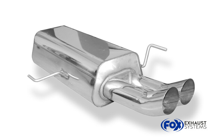 Fox Sportuitlaat Audi 80 Type B4 Sedan &amp; Avant Achterdemper &Oslash;63,5mm - 2x76 Type 18