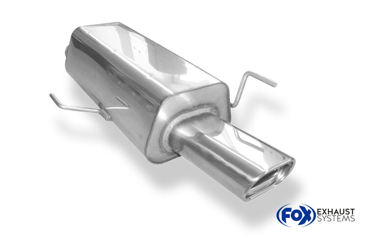 Fox Sportuitlaat Audi 80 Type B4 Sedan &amp; Avant Achterdemper &Oslash;63,5 mm - 135x80 Type 53