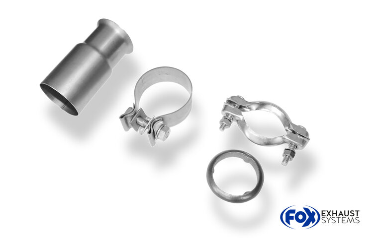 Fox Sportuitlaat Audi 80 Type B4 Sedan &amp; Avant Achterdemper &Oslash;63,5 mm - 135x80 Type 53