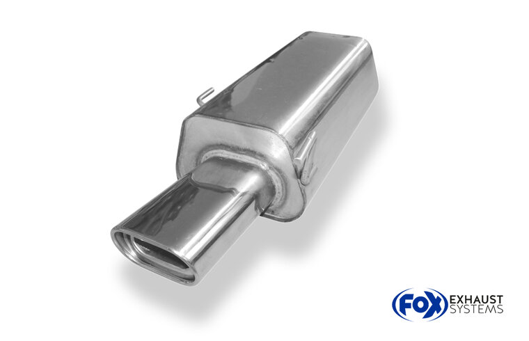 Fox Sportuitlaat Audi 80 Type B4 Sedan &amp; Avant Achterdemper &Oslash;63,5 mm - 135x80 Type 53