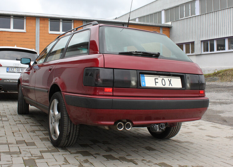 Fox Sportuitlaat Audi 80 Type B4 quattro achterdemper - 2x76 Type 11