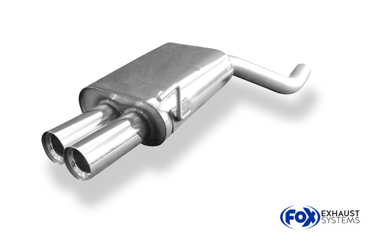 Fox Sportuitlaat Audi 80 Type B4 quattro achterdemper - 2x76 Type 11