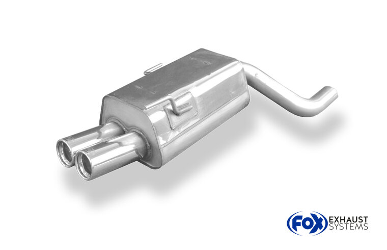 Fox Sportuitlaat Audi 80 Type B4 quattro RS bumper achterdemper - 2x76 Type 13